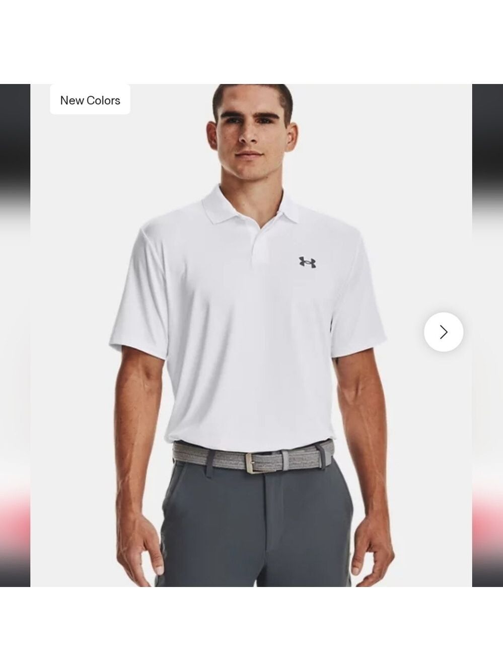 UA MATCH PLAY POLO GOLF SHIRT LARGE NWOT
